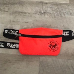 Pink/neon orange fanny pack